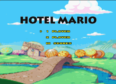 Hotel Mario v0.09 prototype Title Screen.png
