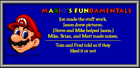 Mario's Game Gallery (Mac OS Classic) - About FUN.png